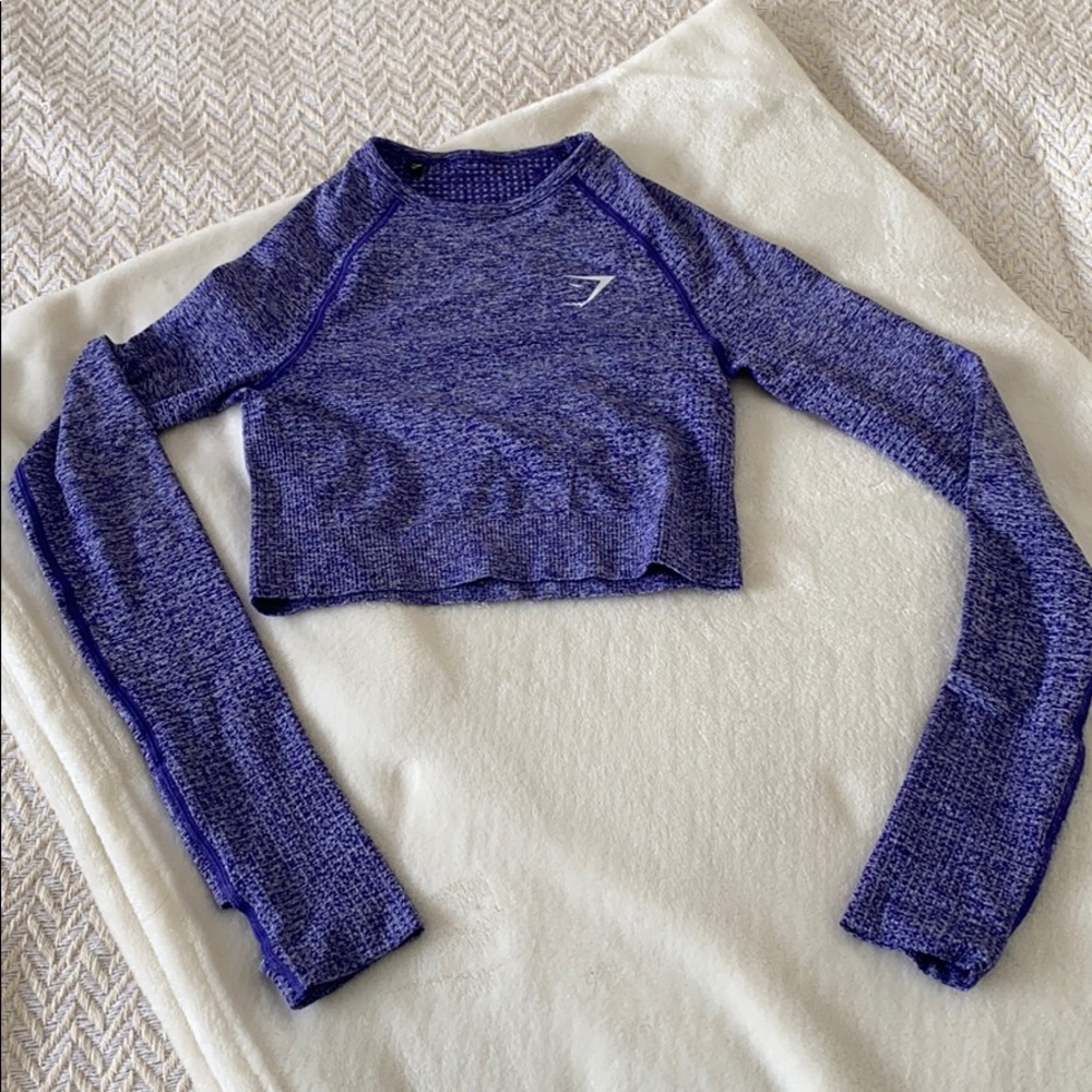 Gymshark Long Sleeve Crop Top - XS